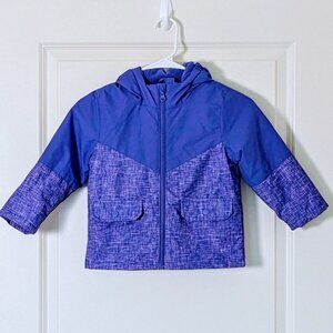 SWISSTECH Girls Fully Lined Hooded Long Sleeve Jacket  Size 3T  Indigo NWOT